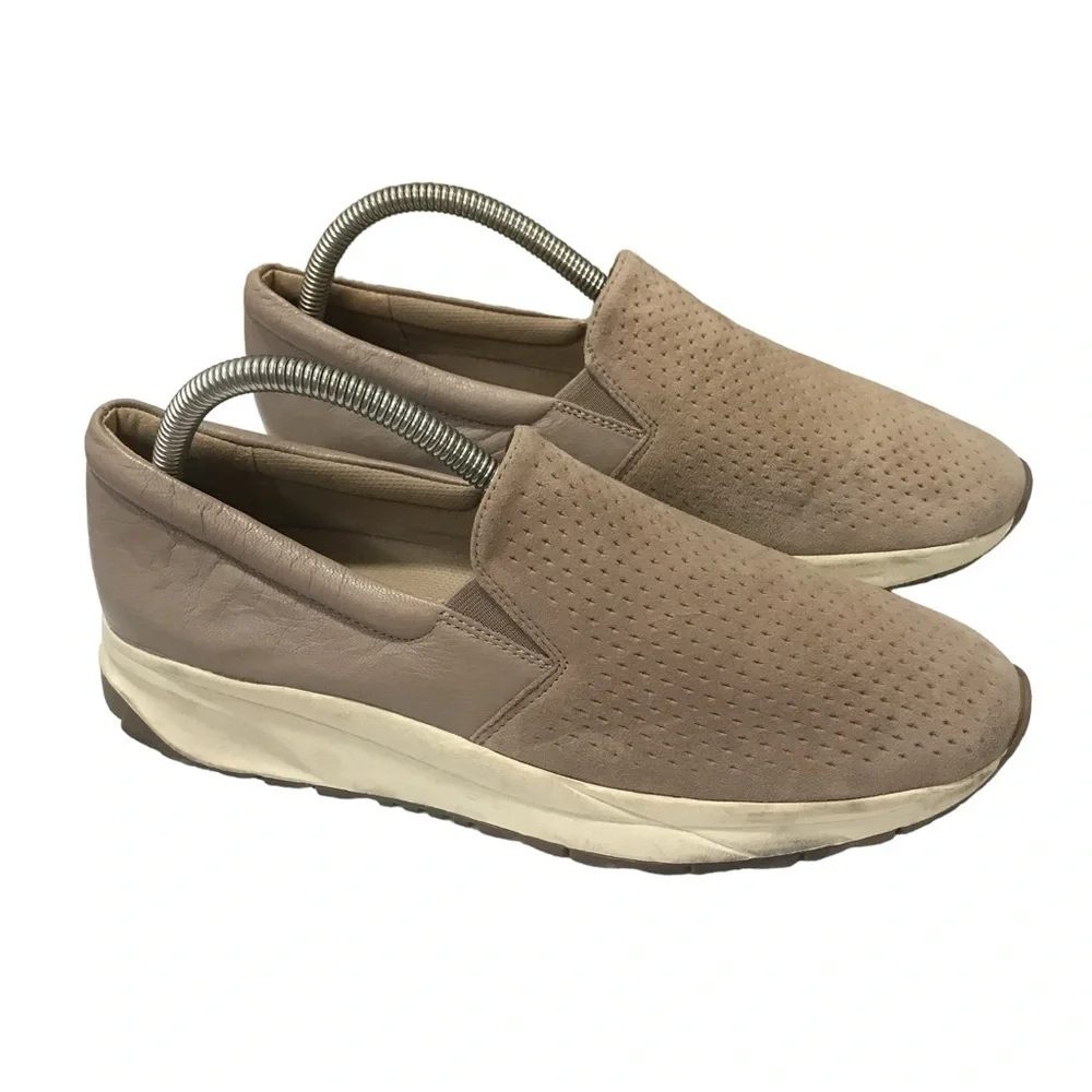 Naturalizer Selah turtle dove suede leather slip on sneakers